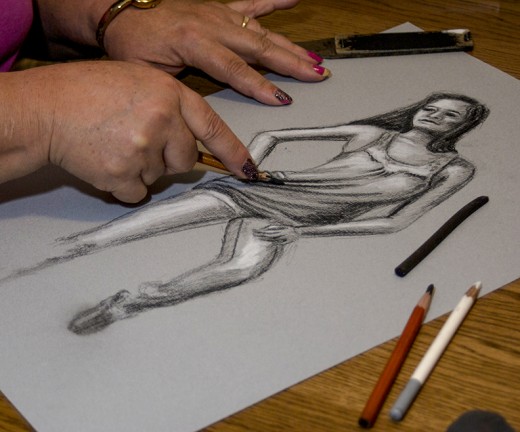 Expressive Charcoal Drawing and Mixed Media Workshop in Dubai - Coming Soon in UAE