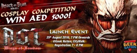 Attack on Titan: Wings of Freedom Official Launch Event in Dubai - Coming Soon in UAE