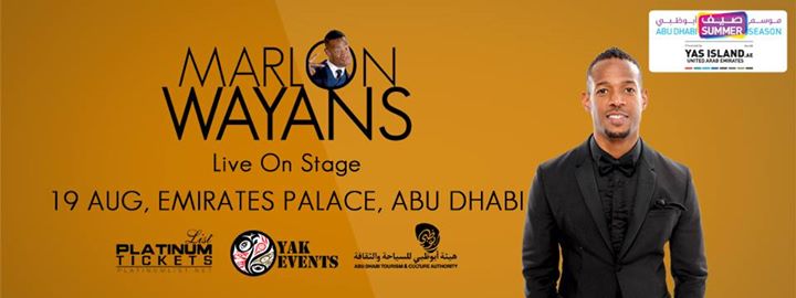 Marlon Wayans Live on Stage in Abu Dhabi - Coming Soon in UAE