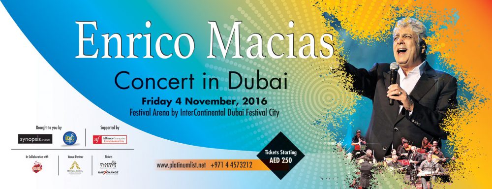 Enrico Macias live in Dubai - Coming Soon in UAE