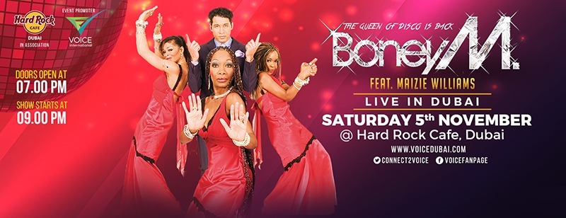 Boney M. Featuring Maizie Williams Live in Dubai - Coming Soon in UAE