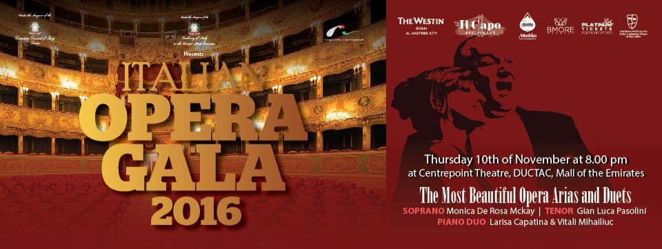 Italian Opera Gala 2016 in UAE - Coming Soon in UAE