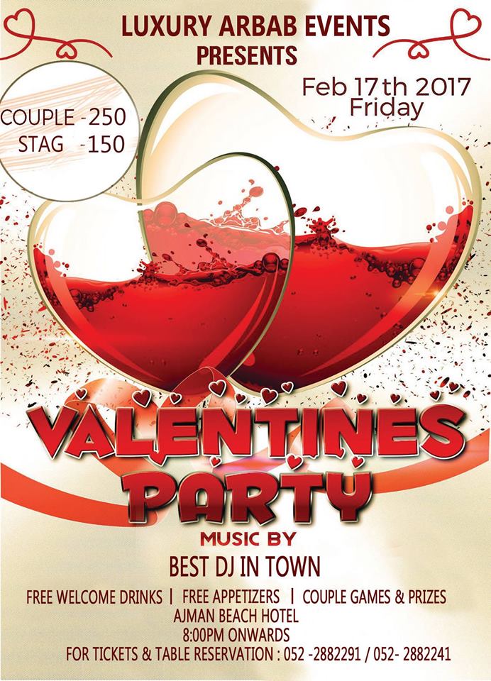 Valentine’s Beach Party in Ajman - Coming Soon in UAE