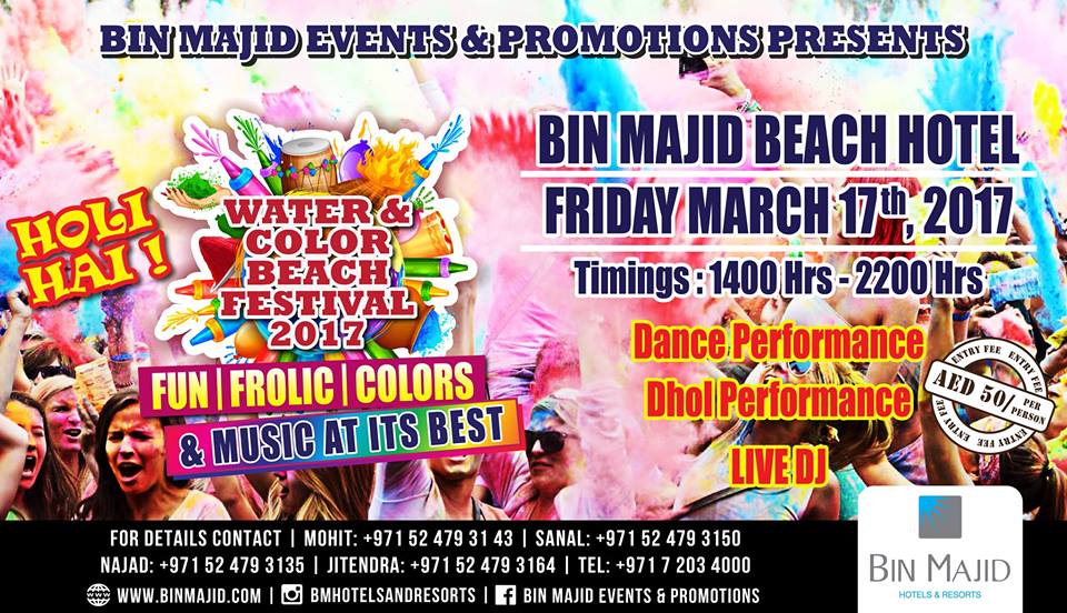 Water & Color Beach Festival in Ras Al Khaimah - Coming Soon in UAE