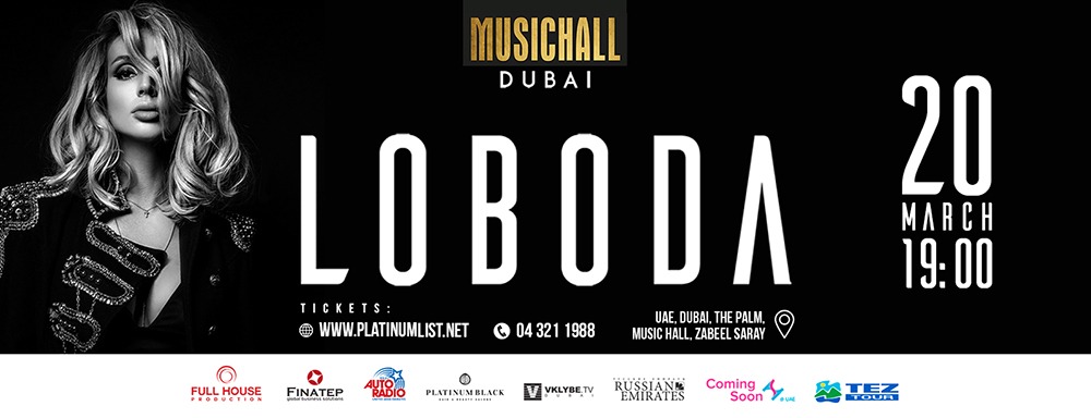 LOBODA in Dubai - Coming Soon in UAE