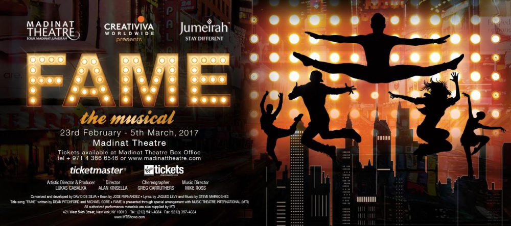 The legendary FAME The Musical comes to Dubai - Coming Soon in UAE