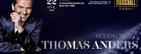 Thomas Anders from Modern Talking in Dubai - Coming Soon in UAE
