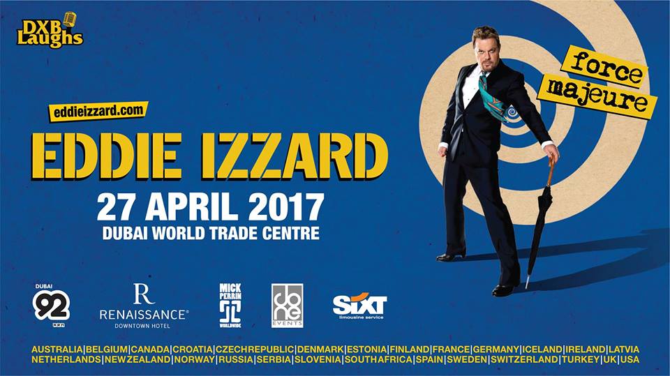 Eddie Izzard in Dubai - Coming Soon in UAE