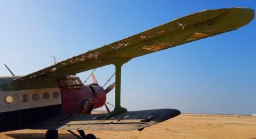 Abandoned plane in Umm Al Quwain