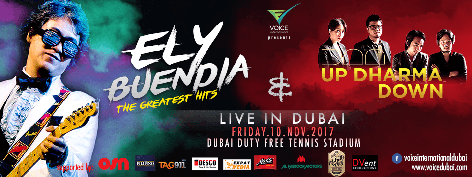 Ely Buendia & Up Dharma Down live in Dubai 2017 - Coming Soon in UAE