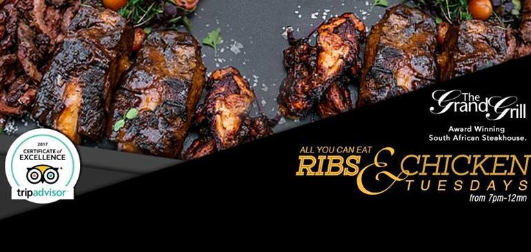 Ribs & Chicken Night in The Grand Grill