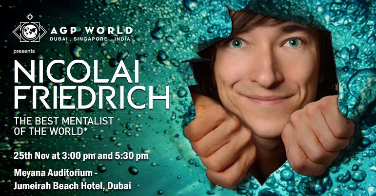 Nicolai Friedrich Live in Dubai - Coming Soon in UAE