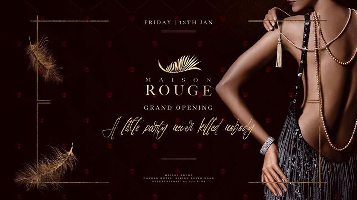 Maison Rouge Grand Launch Party - Coming Soon in UAE