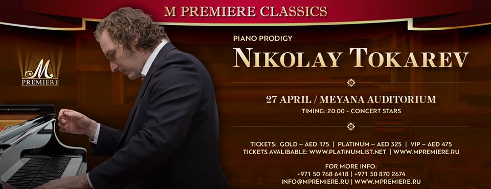 Nikolay Tokarev Live in Dubai - Coming Soon in UAE