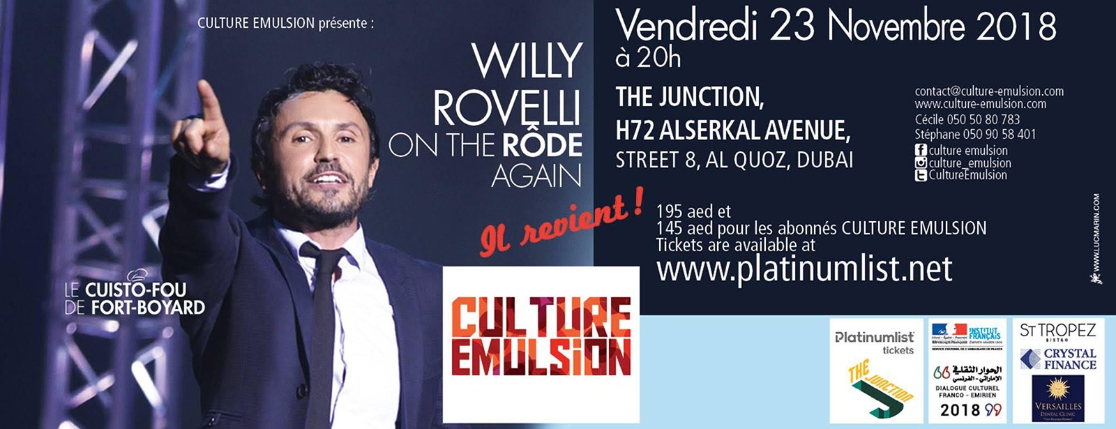 Willy Rovelli — Enjoying a one-man-show - Coming Soon in UAE