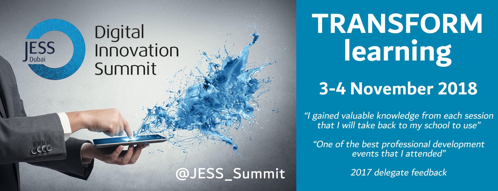 JESS Digital Innovation Summit 2018 - Coming Soon in UAE