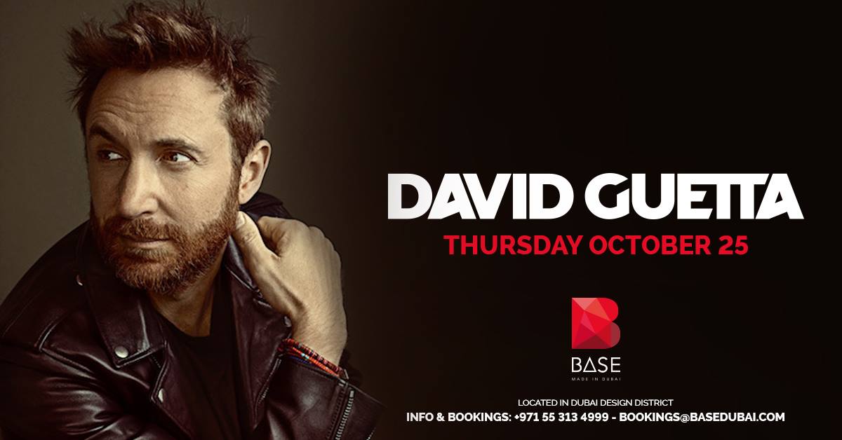 David Guetta’s first performance at BASE - Coming Soon in UAE