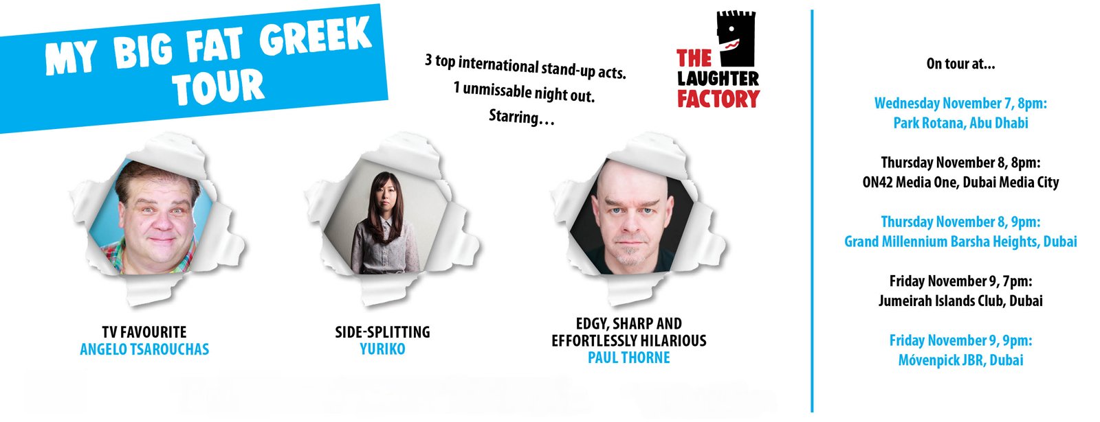 My Big Fat Greek Tour – The Laughter Factory - Coming Soon in UAE