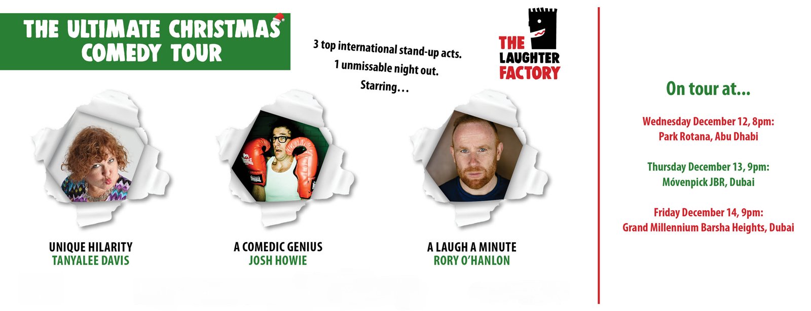 The Laughter Factory: The Ultimate Christmas Comedy Tour - Coming Soon in UAE