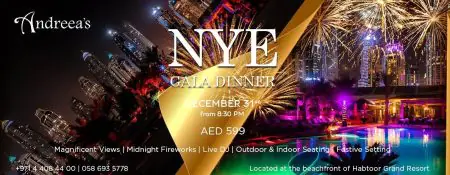 Andreea’s NYE 2019 Gala dinner - Coming Soon in UAE