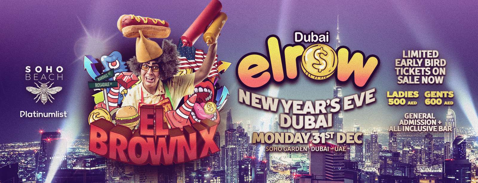 Soho Beach DXB presents Elrow NYE - Coming Soon in UAE