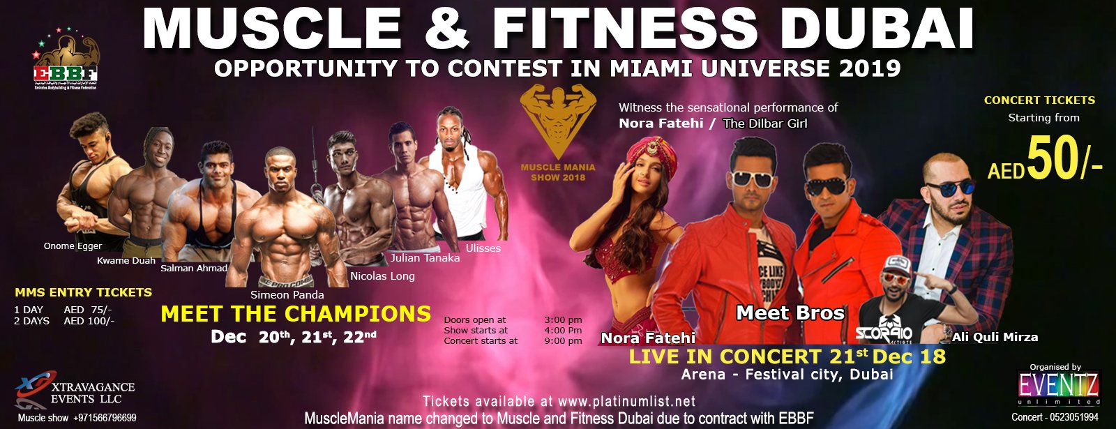 Muscle & Fitness Dubai – Live in concert - Coming Soon in UAE