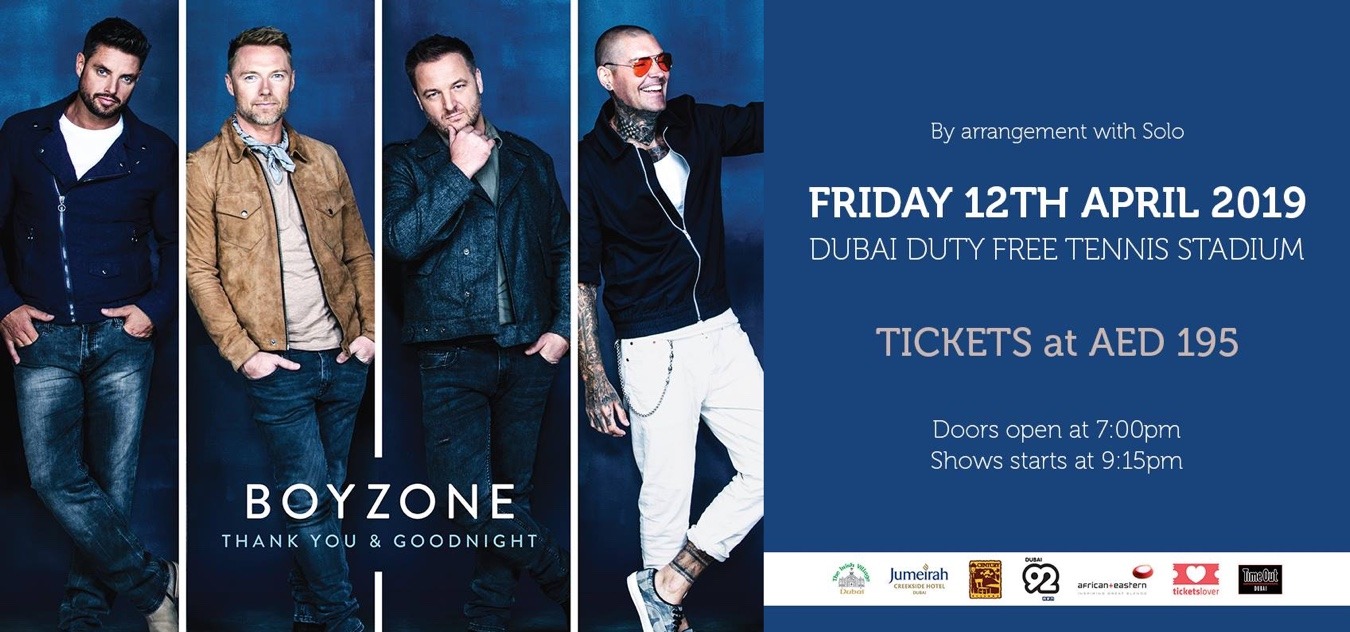 Boyzone – The Farewell Tour Live - Coming Soon in UAE