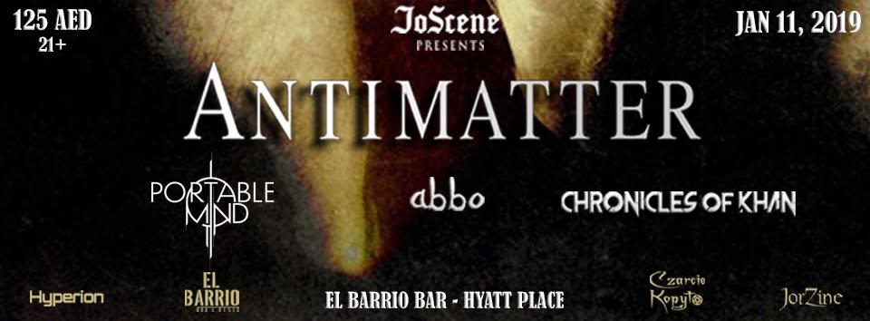 Antimatter Live concert - Coming Soon in UAE