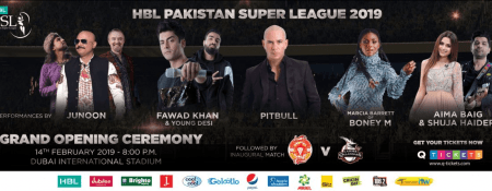 HBL Pakistan Super League opening - Coming Soon in UAE