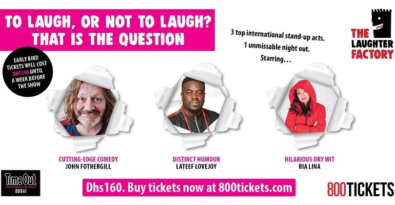 The Laughter Factory comedy tour - Coming Soon in UAE