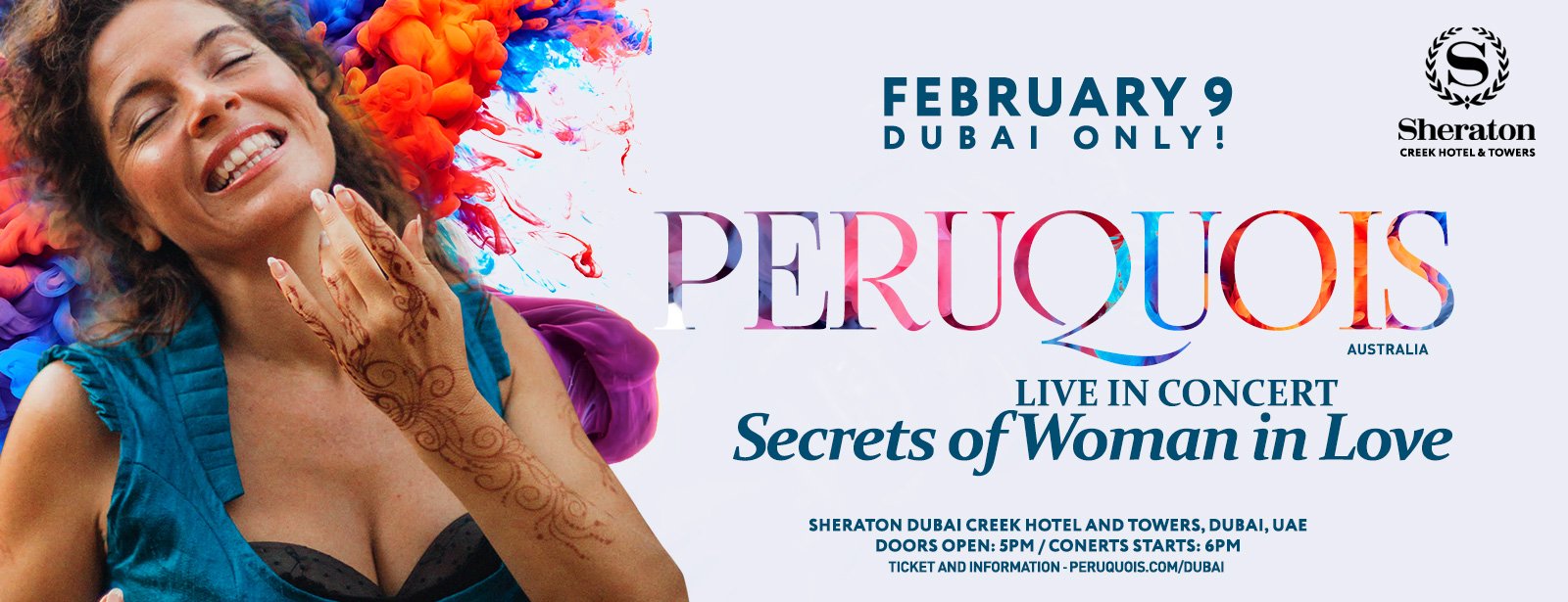 Secrets of Woman in Love concert by Peruquois - Coming Soon in UAE