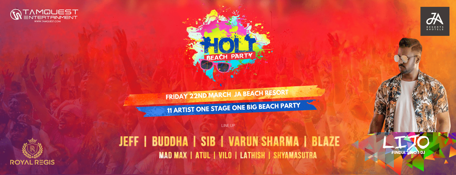 Holi Beach Party 2019 - Coming Soon in UAE
