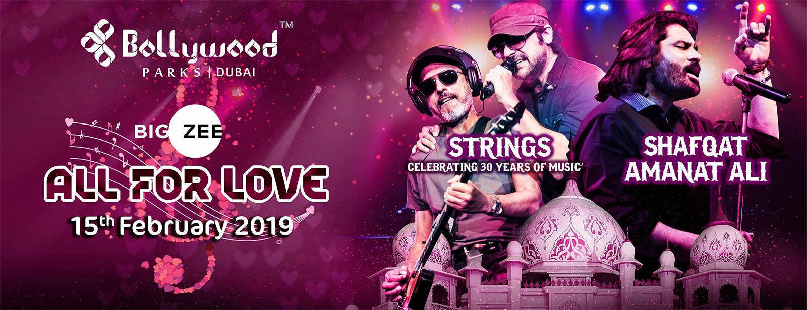 All For Love Concert at Bollywood Parks - Coming Soon in UAE