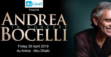 Andrea Bocelli concert at du Arena - Coming Soon in UAE