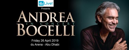 Andrea Bocelli concert at du Arena - Coming Soon in UAE