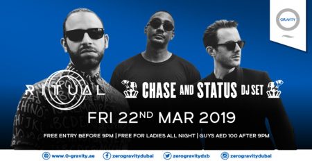 Chase & Status at Zero Gravity - Coming Soon in UAE