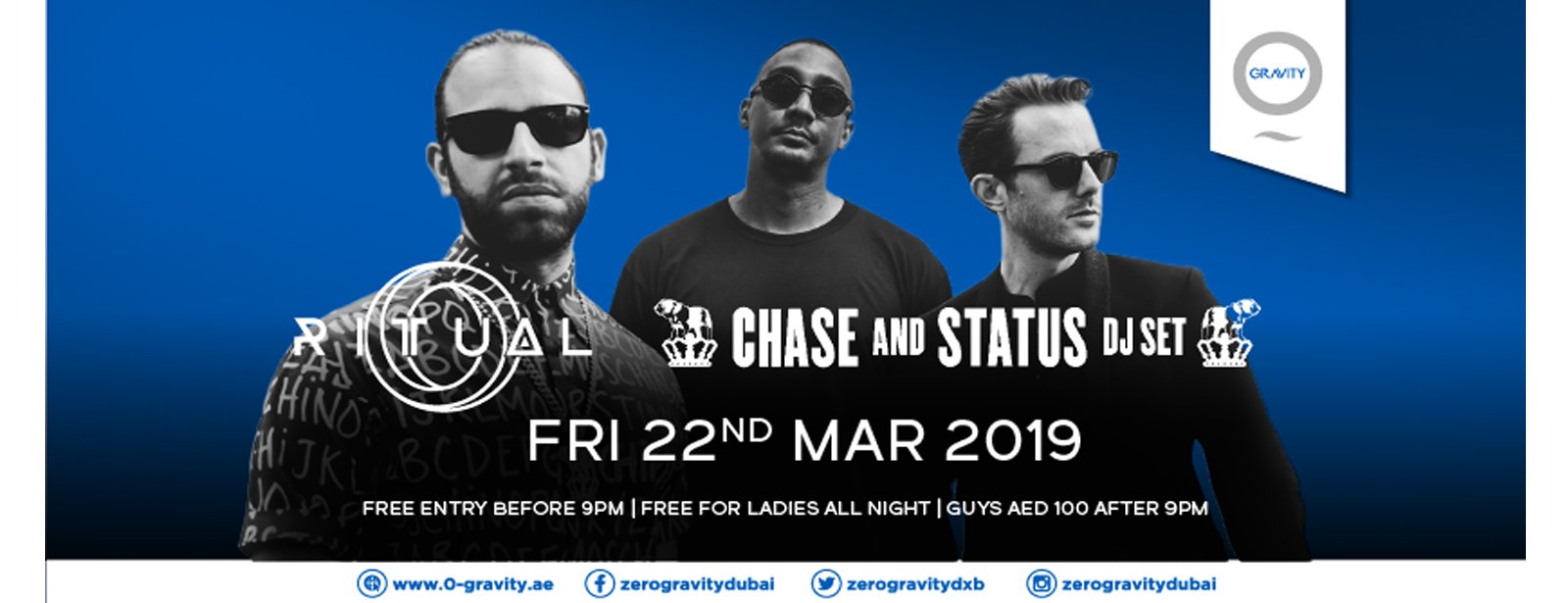 Chase & Status at Zero Gravity - Coming Soon in UAE