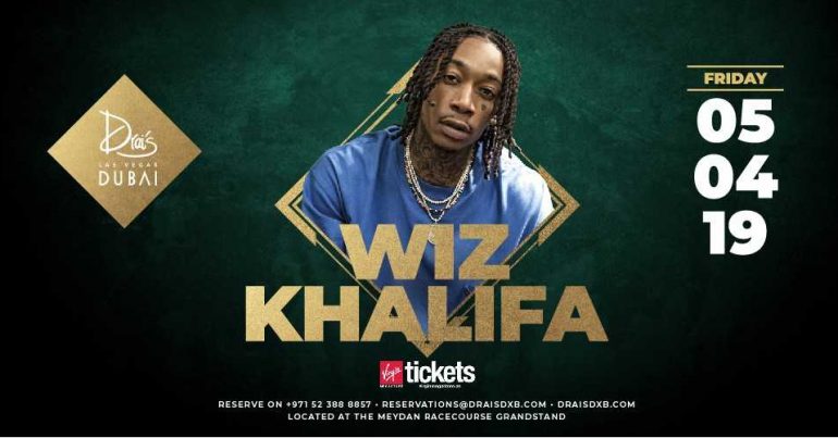 Wiz Khalifa at Drai’s DXB - Coming Soon in UAE
