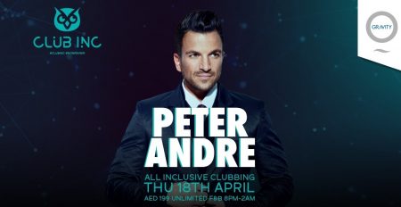 Peter Andre at Zero Gravity - Coming Soon in UAE