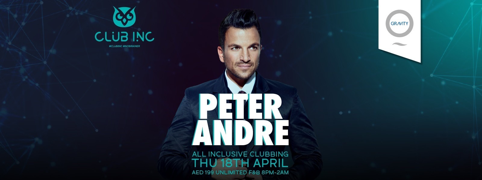 Peter Andre at Zero Gravity - Coming Soon in UAE
