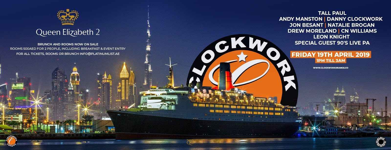 Clockwork Orange at the Queen Elizabeth 2 - Coming Soon in UAE