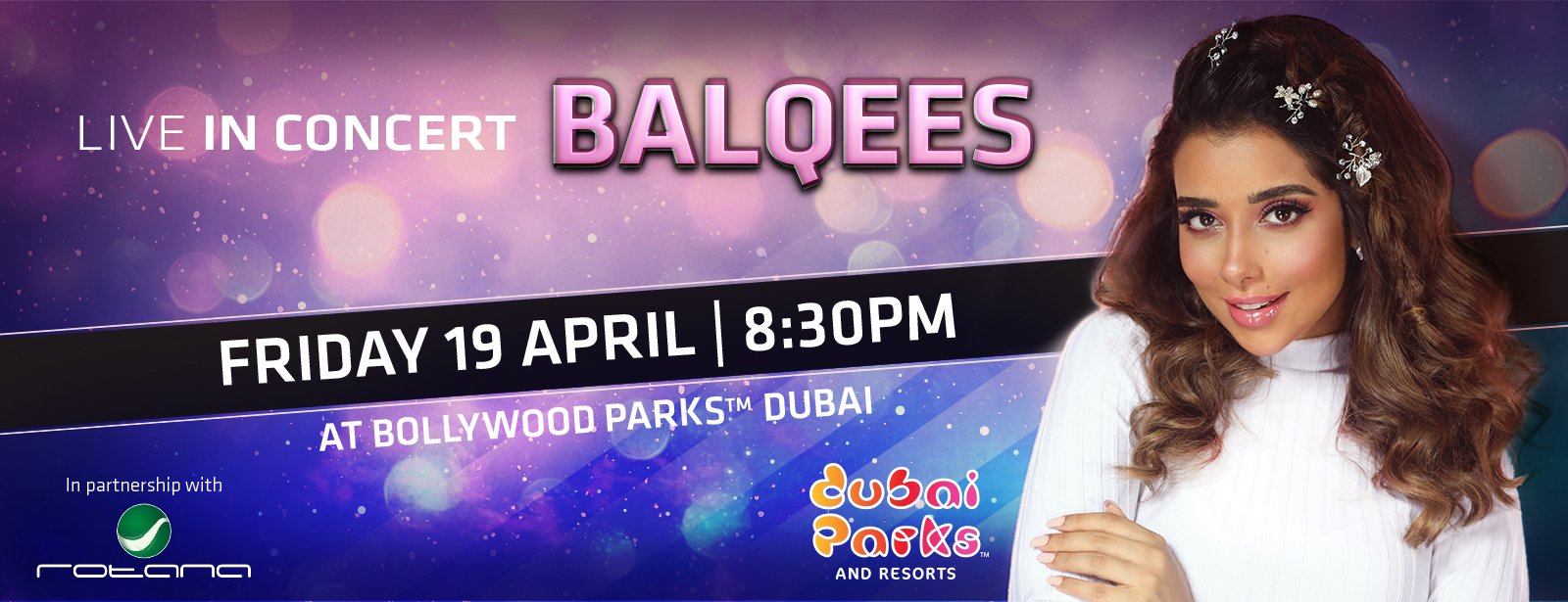 Balqees Fathi Concert at Bollywood Parks Dubai - Coming Soon in UAE