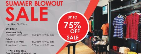 Summer Blowout sale at Abu Dhabi Golf Club - Coming Soon in UAE