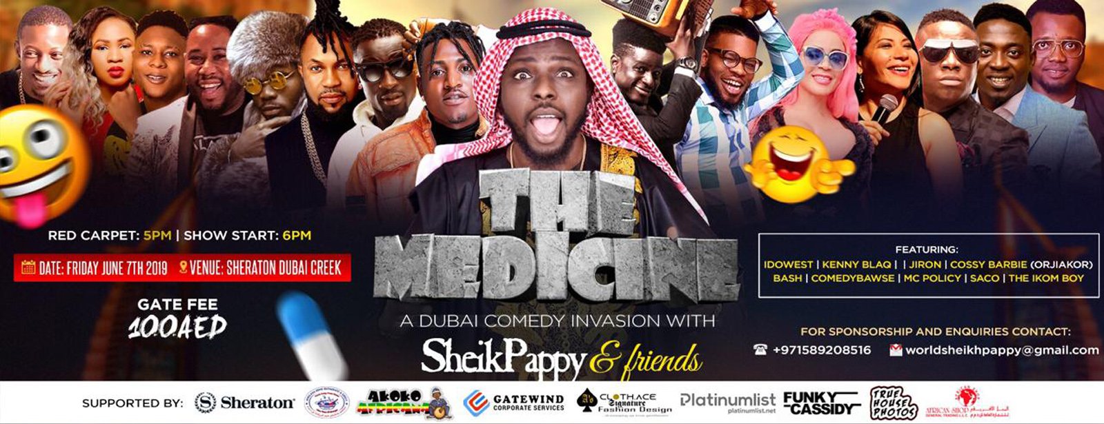 The Medicine: Sheik Pappy & Friends – A Comedy Invasion - Coming Soon in UAE