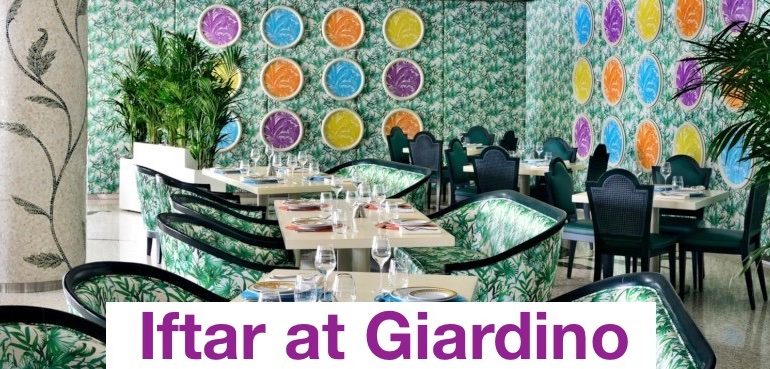 Iftar at Giardino - Coming Soon in UAE
