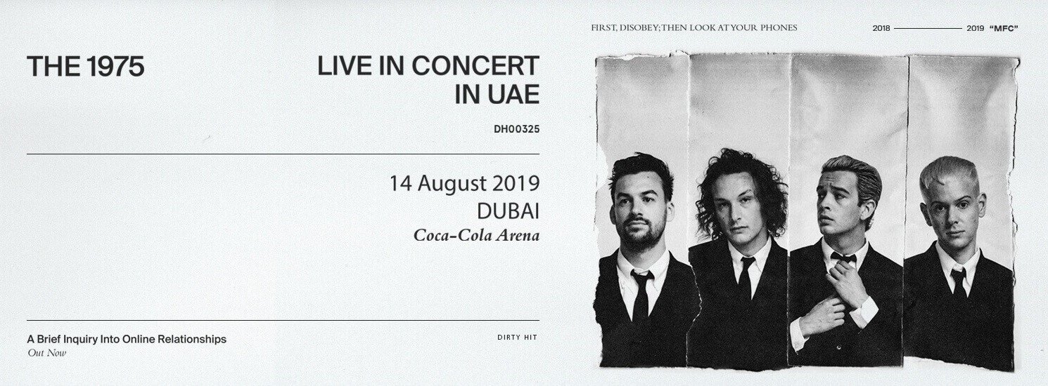 The 1975 at Coca-Cola Arena - Coming Soon in UAE