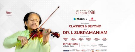 Dr. L Subramaniam Concert at Dubai Opera - Coming Soon in UAE