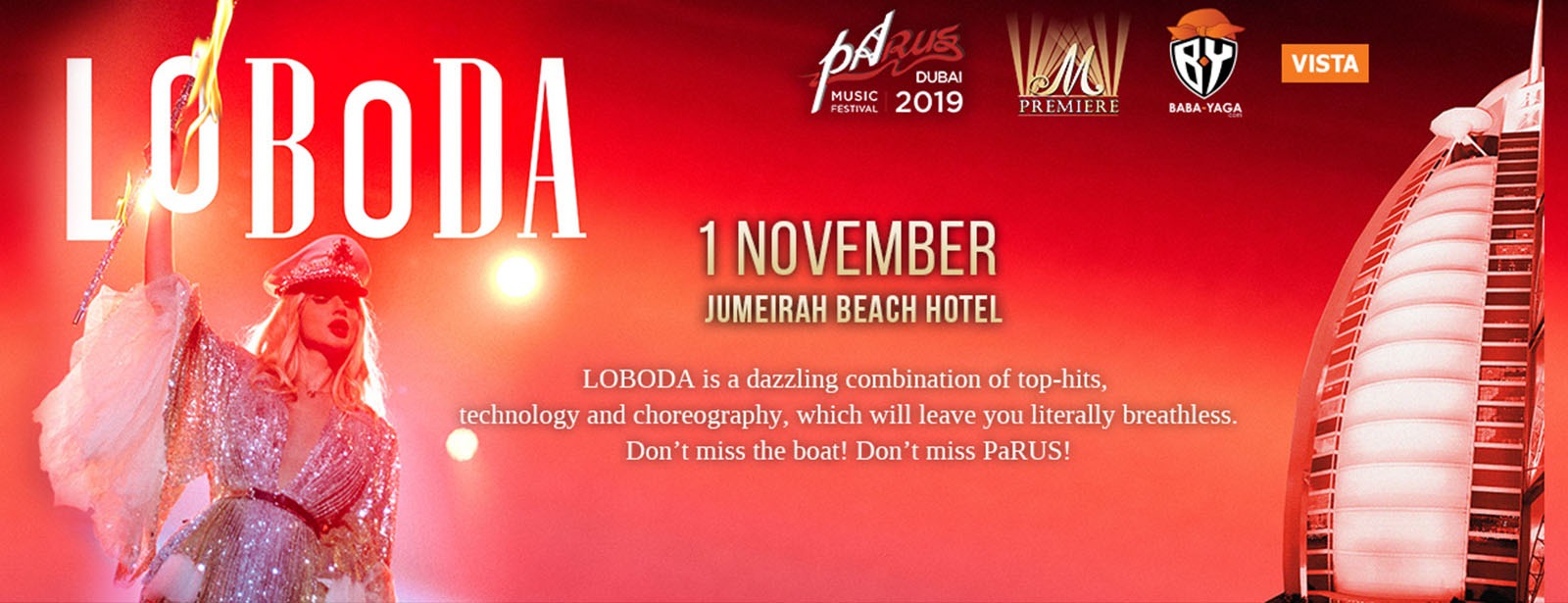 PaRus Music Fest 2019 – Svetlana Loboda - Coming Soon in UAE