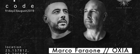 Code DXB – Marco Faraone and OXIA - Coming Soon in UAE