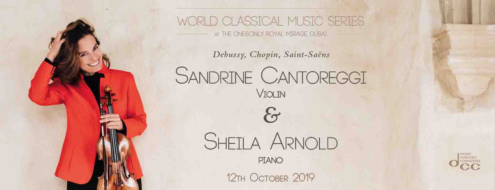 Sandrine Cantoreggi and Sheila Arnold – Violin and Piano Concert - Coming Soon in UAE